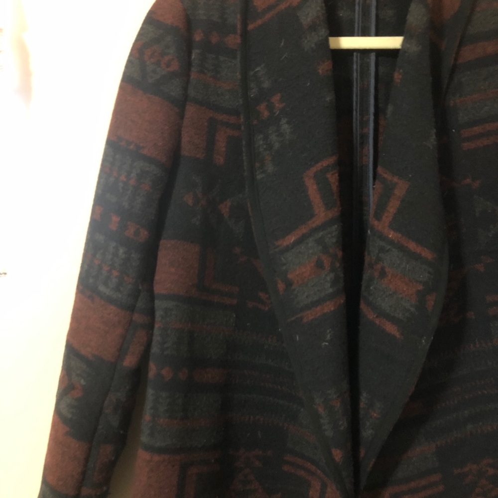 Open Sweater-Jacket Aztec Print - Picture 2 of 4